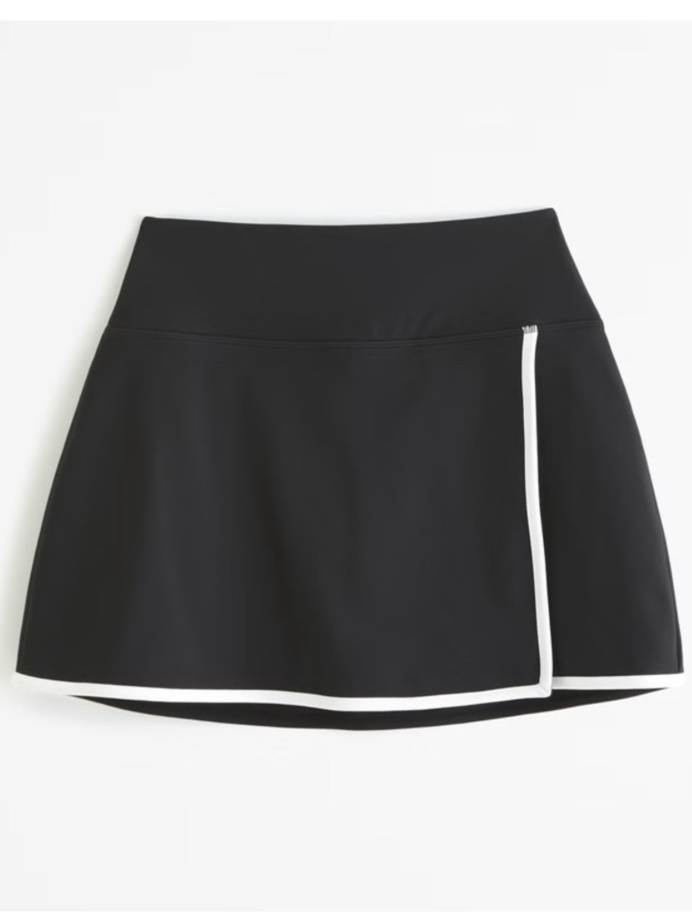 Abercrombie & Fitch YPB SculptLux Lined Wrap Mini Skirt Skort Black (Onyx) Sz M